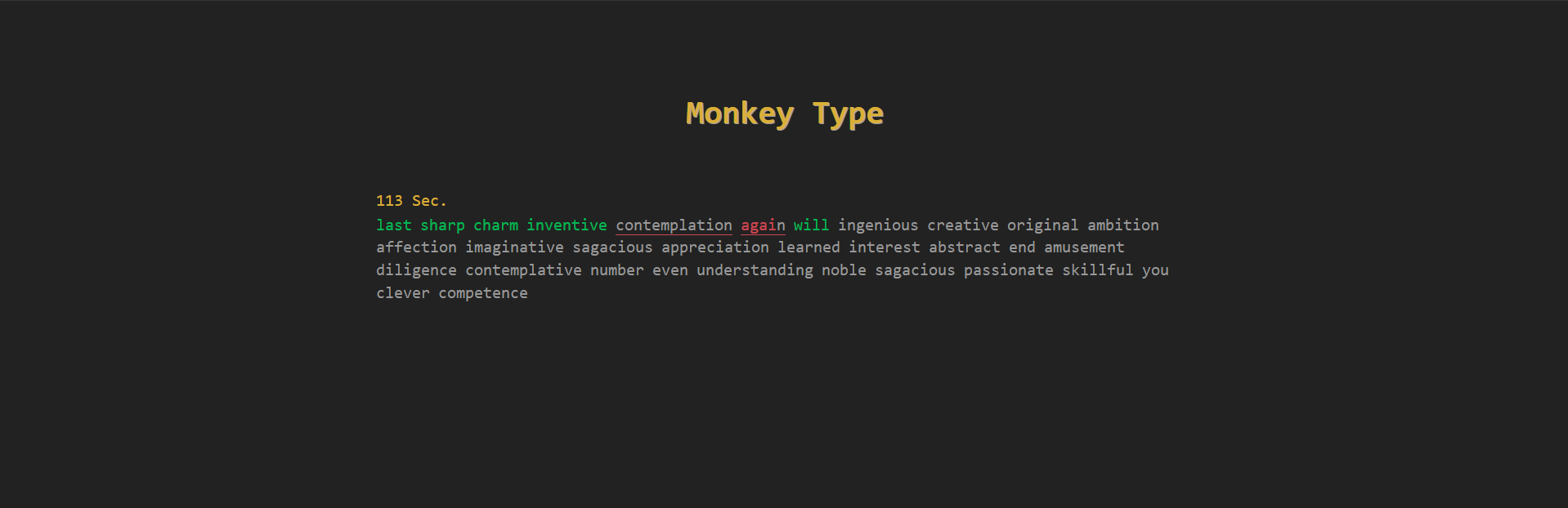 Monkey Type Clone